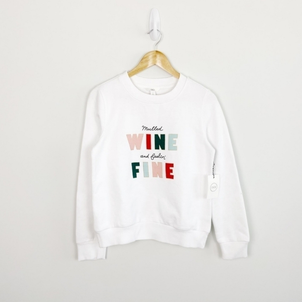 Women's 1901 Mulled Wine‎ Graphic Sweatshirt, Size Small - White - Picture 7 of 9
